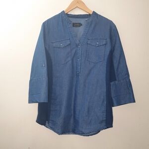 Cavalini Denim Collection Top Size L